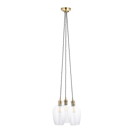 Endon 120648 - Luster na sajli 3xE27/10W/230V mesing