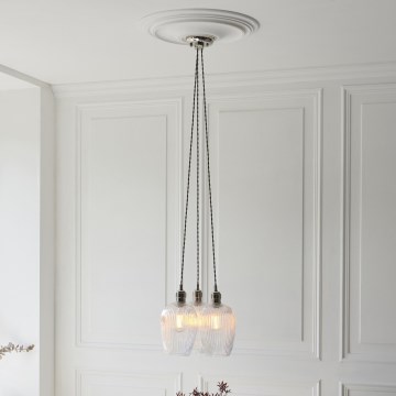 Endon 120652 - Luster na sajli 3xE27/10W/230V sjajni hrom
