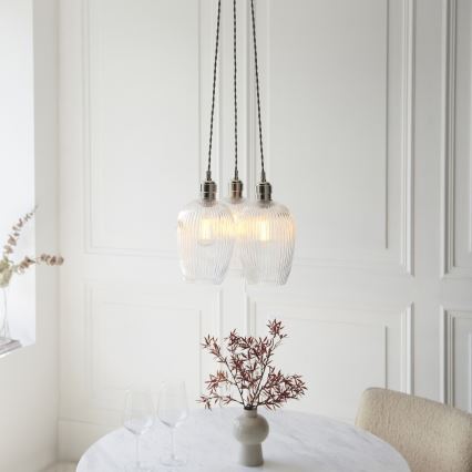 Endon 120652 - Luster na sajli 3xE27/10W/230V sjajni hrom