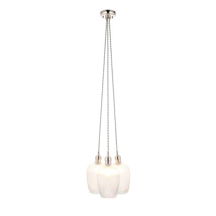 Endon 120652 - Luster na sajli 3xE27/10W/230V sjajni hrom