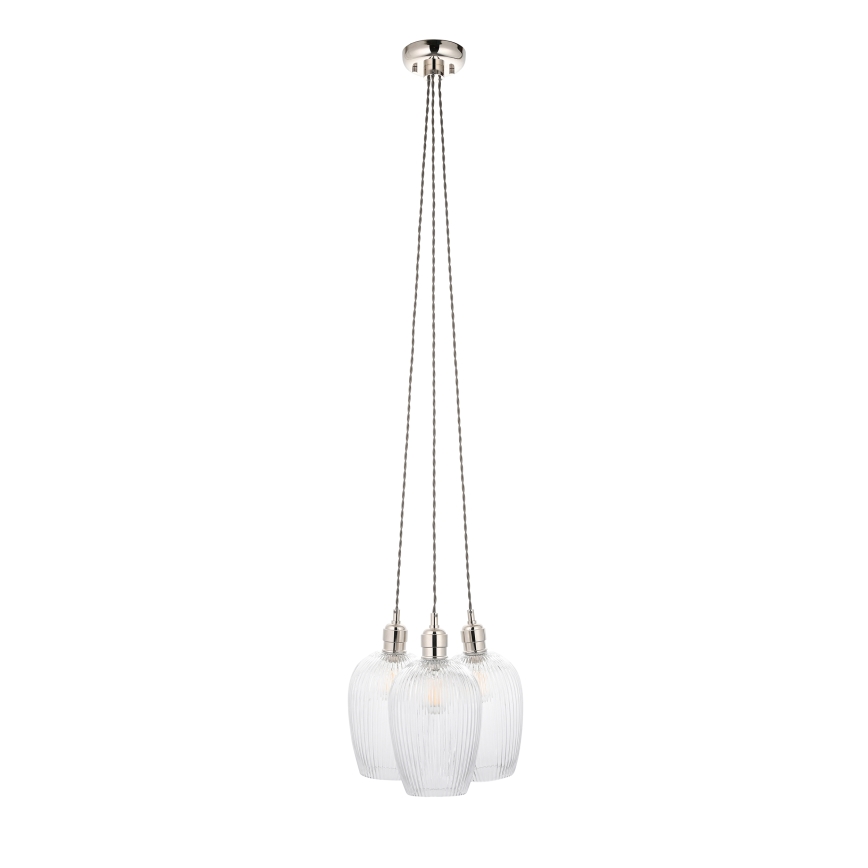 Endon 120652 - Luster na sajli 3xE27/10W/230V sjajni hrom