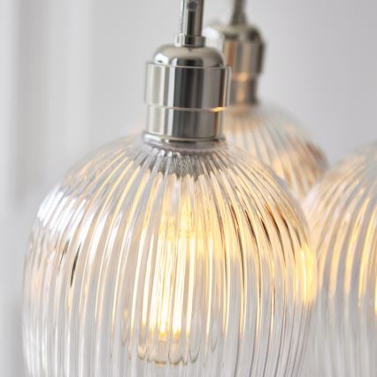 Endon 120652 - Luster na sajli 3xE27/10W/230V sjajni hrom