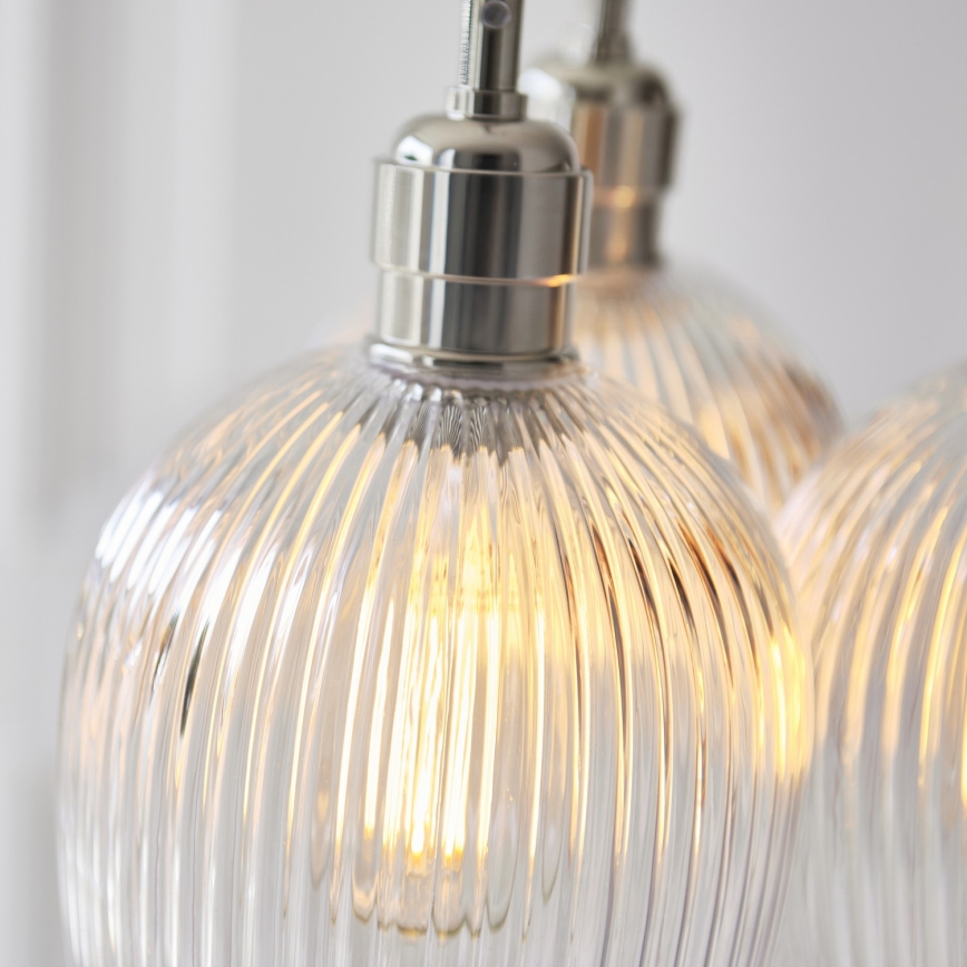 Endon 120652 - Luster na sajli 3xE27/10W/230V sjajni hrom