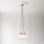Endon 120656 - Luster na sajli 3xE27/10W/230V mesing