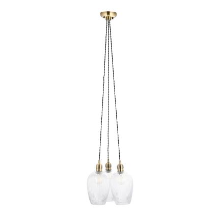 Endon 120656 - Luster na sajli 3xE27/10W/230V mesing