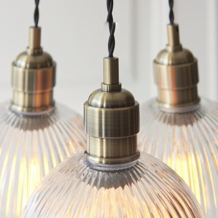 Endon 120656 - Luster na sajli 3xE27/10W/230V mesing