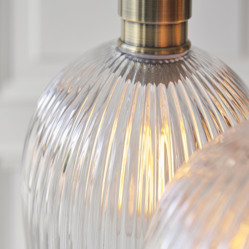 Endon 120656 - Luster na sajli 3xE27/10W/230V mesing