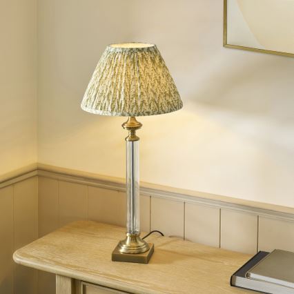Endon 122515 - Stona lampa AVEBURY 1xE27/10W/230V mesing/zelena