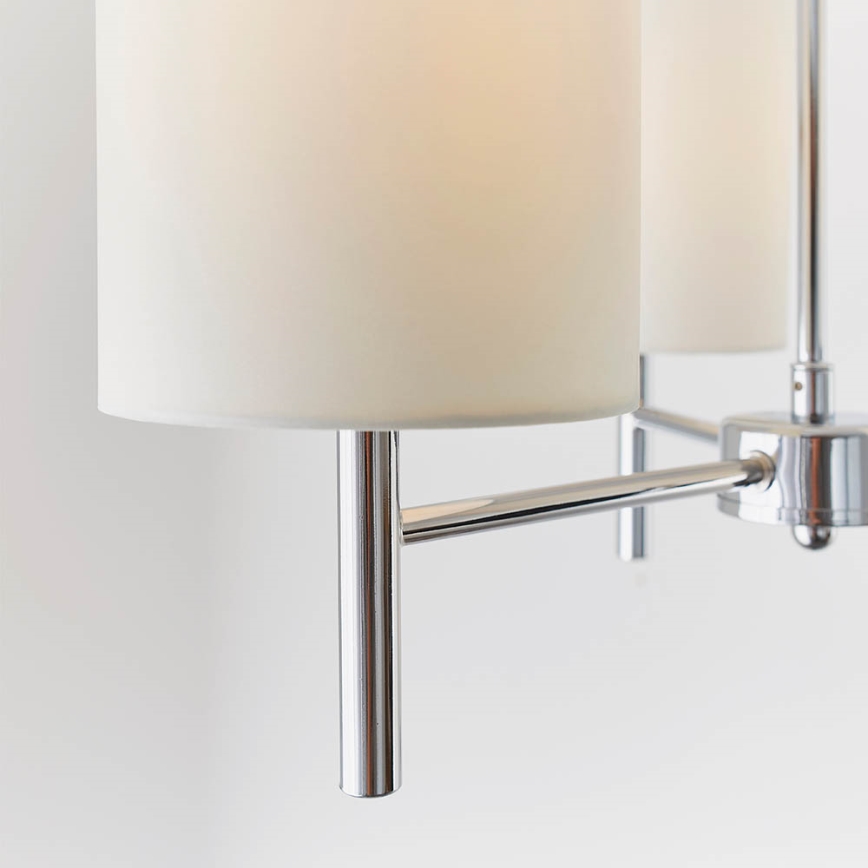 Endon 56642 - Luster na stalku BRIO 3xE14/40W/230V sjajni hrom/bela