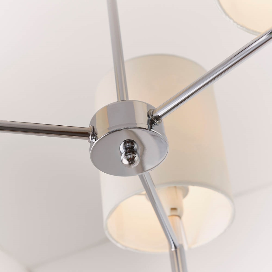 Endon 56642 - Luster na stalku BRIO 3xE14/40W/230V sjajni hrom/bela