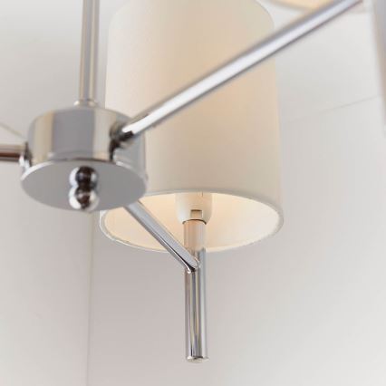 Endon 56642 - Luster na stalku BRIO 3xE14/40W/230V sjajni hrom/bela