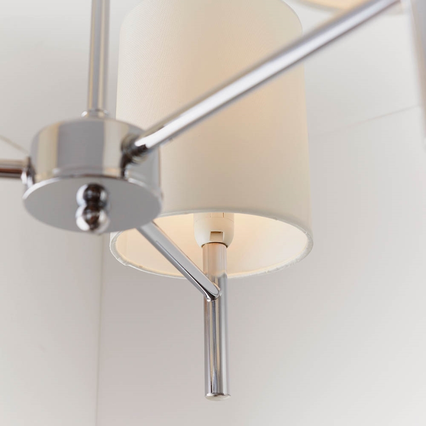 Endon 56642 - Luster na stalku BRIO 3xE14/40W/230V sjajni hrom/bela