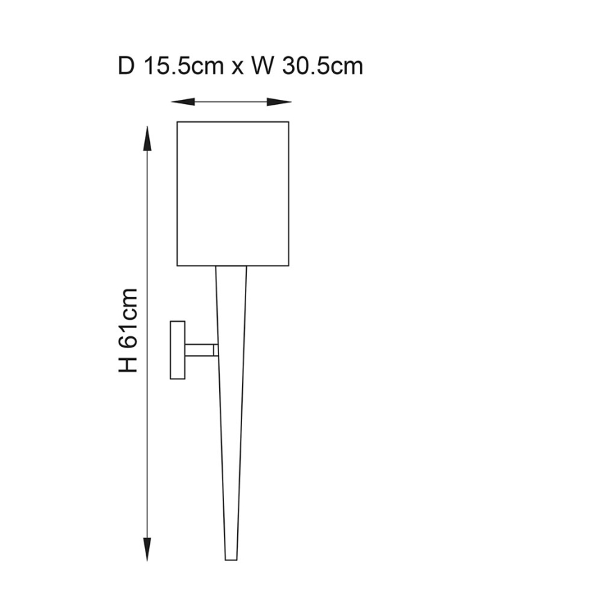Endon 56706 - Zidna svetiljka MORETO 1xE14/7W/230V sjajni hrom/siva