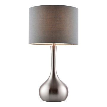 Endon 61192 - Prigušiva stona lampa PICCADILLY 1xE14/40W/230V mat hrom/siva