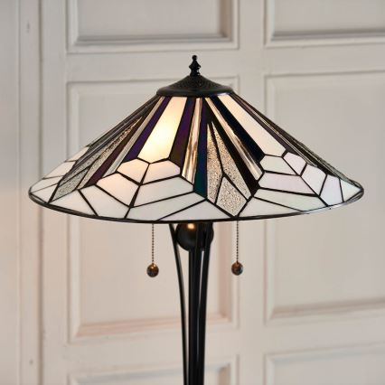 Endon 63934 - Podna lampa Tiffany ASTORIA 2xE27/60W/230V prečnika 48 cm