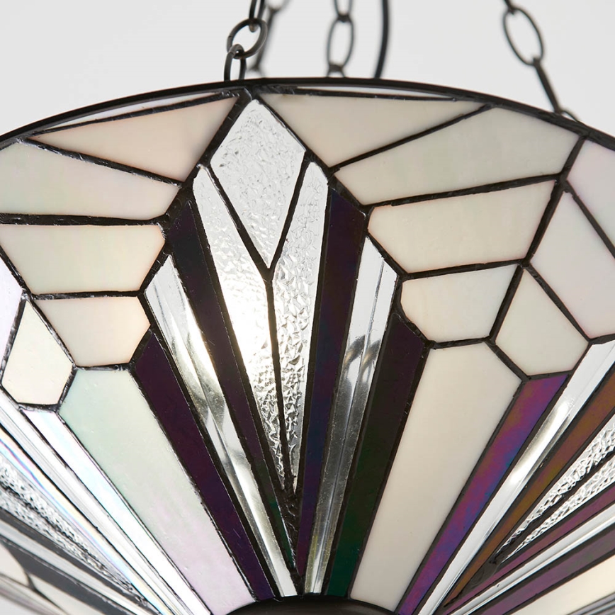 Endon 63936 - Luster na lancu Tiffany ASTORIA 3xE27/60W/230V Ø 48 cm