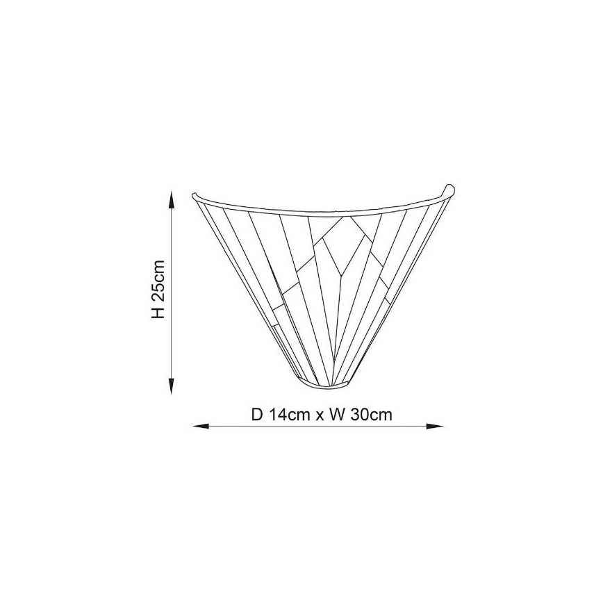Endon 63940 - Zidna lampa Tiffany ASTORIA 1xE14/40W/230V