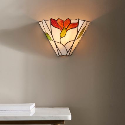 Endon 63964 - Zidno svetlo Tiffany BOTANICA 1xE14/40W/230V