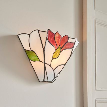 Endon 63964 - Zidno svetlo Tiffany BOTANICA 1xE14/40W/230V