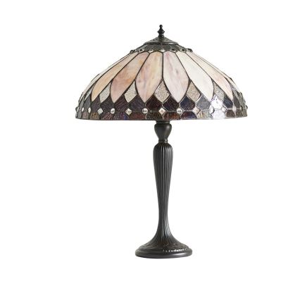 Endon 63982 - Stona lampa Tiffany BROOKLYN 1xE27/60W/230V prečnika 40 cm