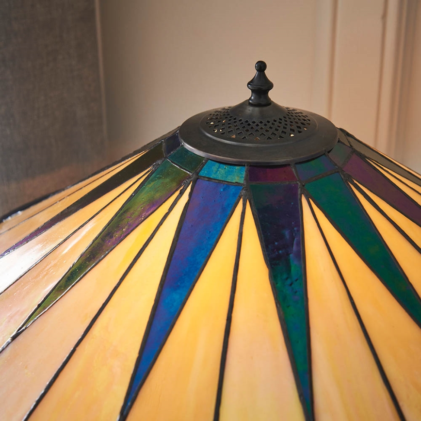 Endon 64045 - Stona lampa Tiffany DARK STAR 2xE27/60W/230V prečnik 49 cm