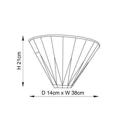 Endon 64046 - Zidno svetlo Tiffany DARK STAR 1xE14/40W/230V