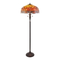 Endon 64070 - Stojeća Tiffany lampa DRAGONFLY 2xE27/60W/230V prečnika 50 cm
