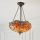 Endon 64076 - Luster na lancu Tiffany DRAGONFLY 3xE27/60W/230V, prečnik 41 cm