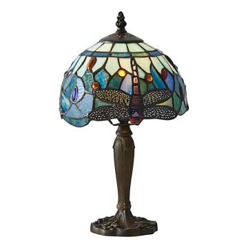 Endon 64088 - Stona lampa Tiffany DRAGONFLY 1xE14/40W/230V pr. 20 cm