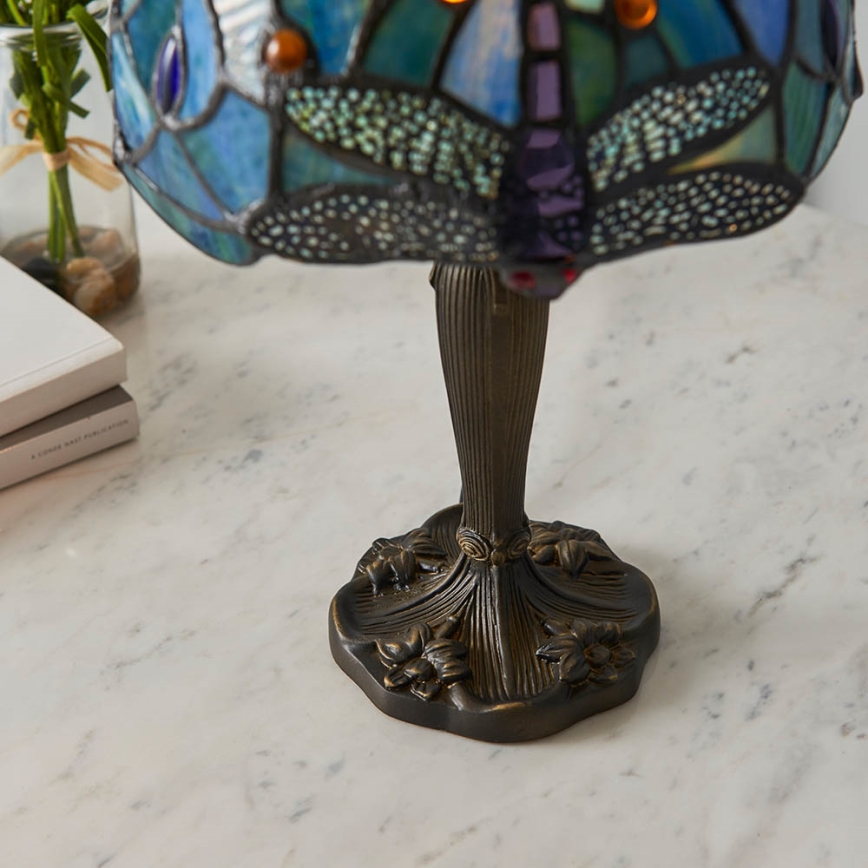 Endon 64088 - Stona lampa Tiffany DRAGONFLY 1xE14/40W/230V pr. 20 cm