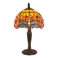 Endon 64091 - Stona lampa Tiffany DRAGONFLY 1xE14/40W/230V prečnik 20 cm
