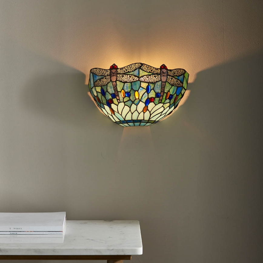 Endon 64102 - Zidna svetiljka Tiffany DRAGONFLY 1xE14/40W/230V