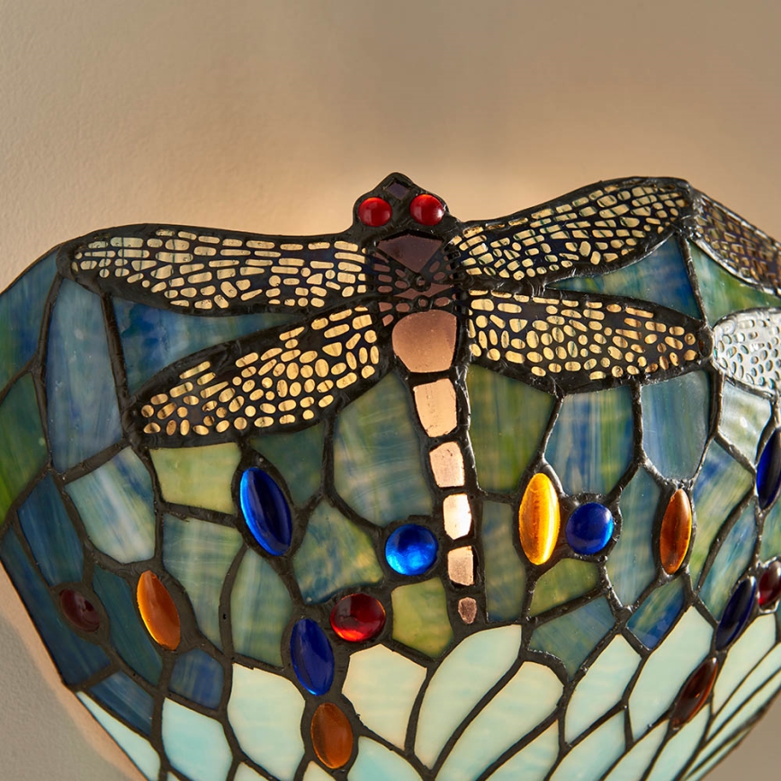 Endon 64102 - Zidna svetiljka Tiffany DRAGONFLY 1xE14/40W/230V