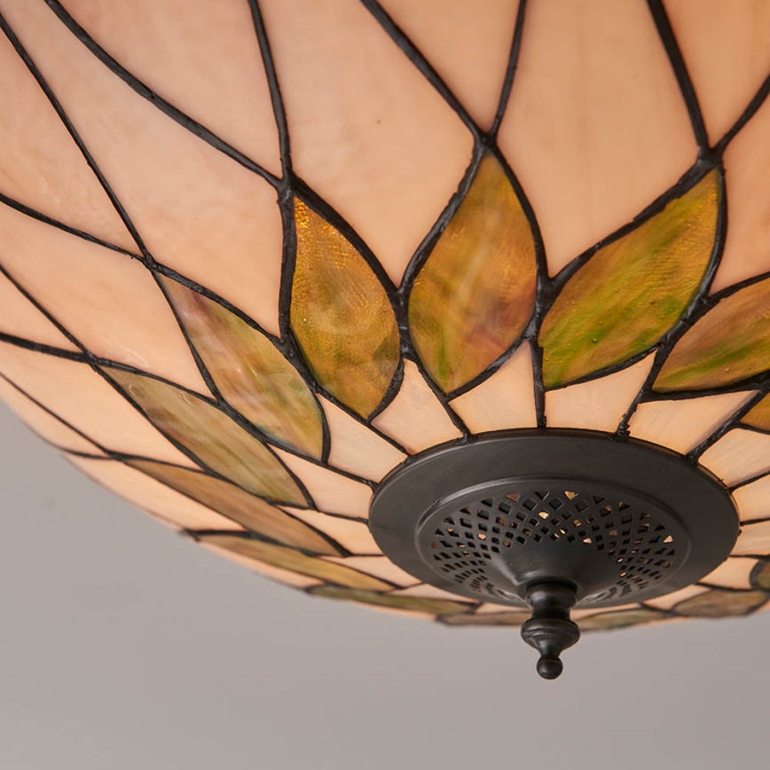 Endon 64173 - Plafonsko svetlo Tiffany HUTCHINSON 2xE27/60W/230V prečnik 50 cm