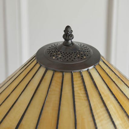 Endon 64192 - Podna lampa Tiffany JAMELIA 2xE27/60W/230V, prečnik 50 cm