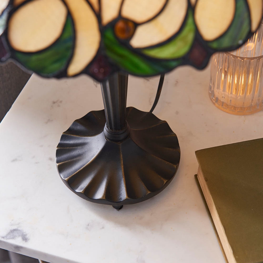 Endon 64195 - Stona lampa Tiffany JAMELIA 1xE27/60W/230V prečnik 31 cm