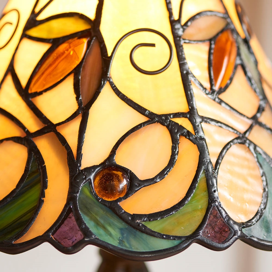 Endon 64196 - Stona lampa Tiffany JAMELIA 1xE14/40W/230V prečnik 20 cm