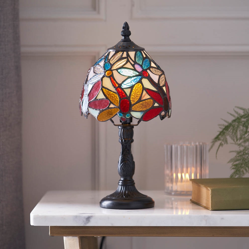 Endon 64246 - Stona lampa Tiffany LORETTE 1xE14/40W/230V Ø 15 cm