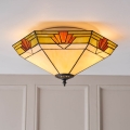 Endon 64284 - Plafonska svetiljka Tiffany NEVADA 2xE27/60W/230V prečnik 40 cm