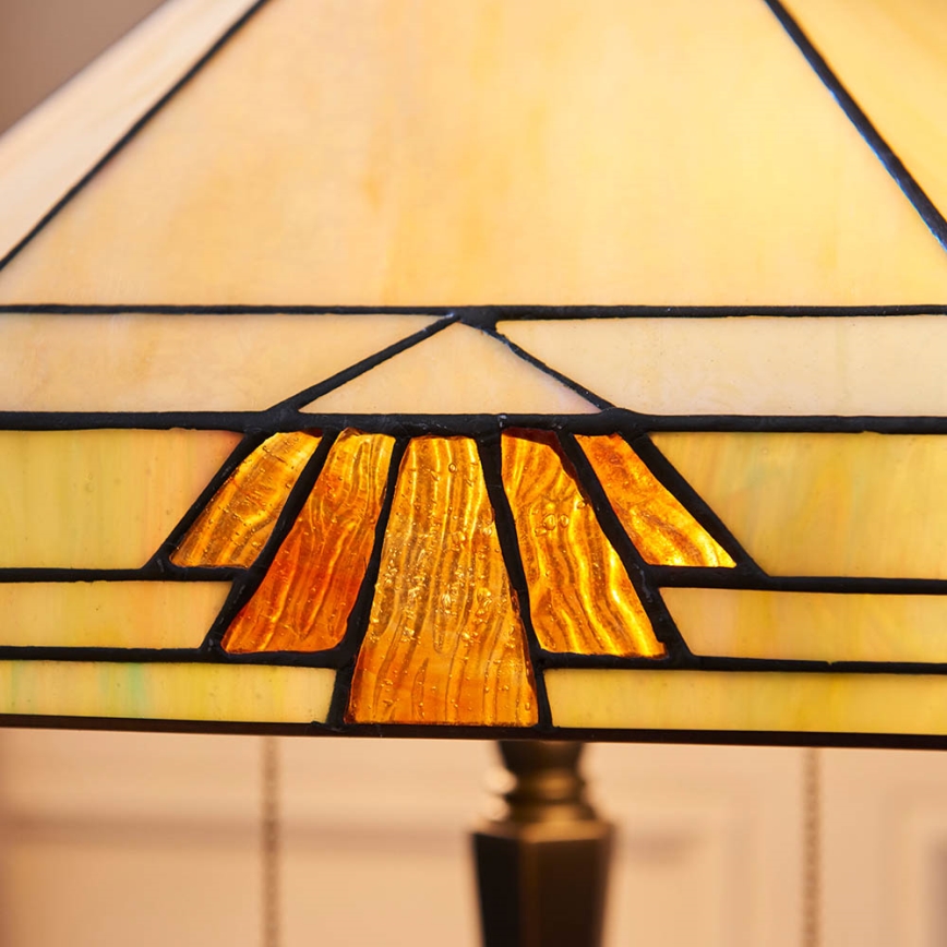Endon 64286 - Stona lampa Tiffany NEVADA 2xE27/60W/230V, prečnik 40 cm