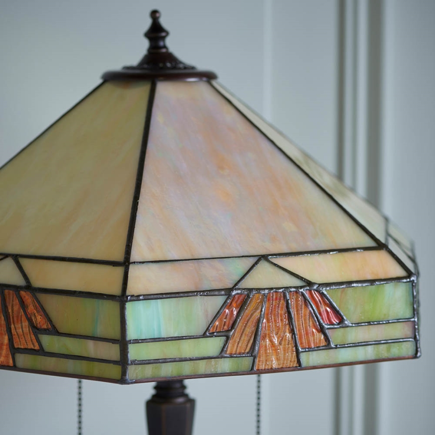 Endon 64286 - Stona lampa Tiffany NEVADA 2xE27/60W/230V, prečnik 40 cm