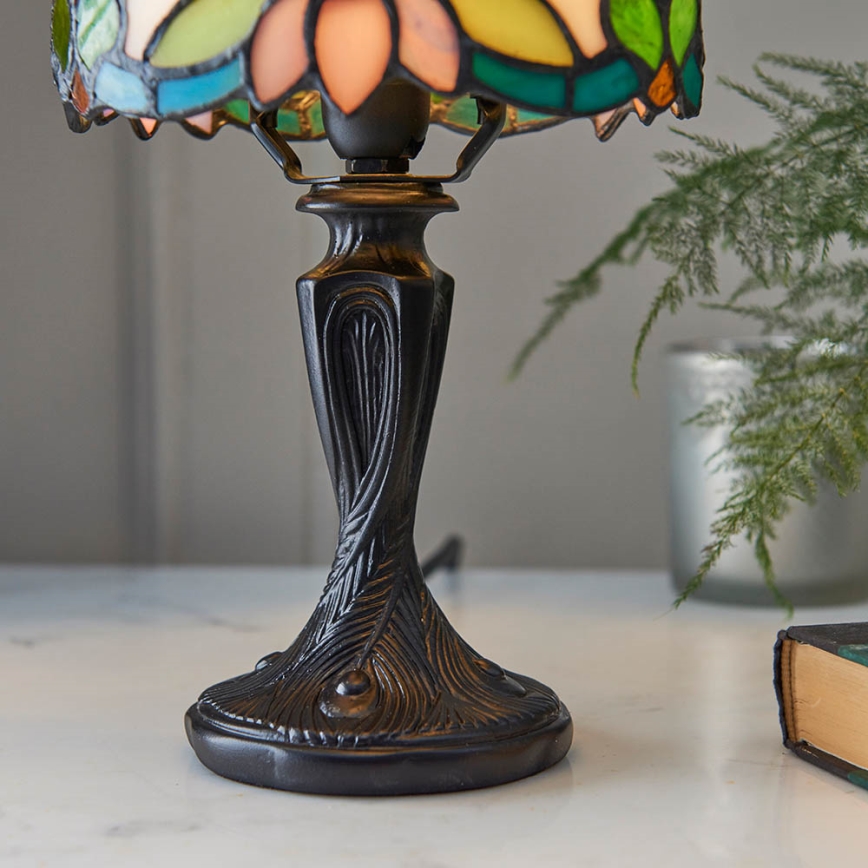 Endon 64331 - Stona lampa Tiffany SYLVETTE 1xE14/40W/230V, prečnik 15 cm