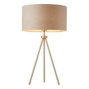 Endon 66986 - Stona lampa TRI 1xE27/40W/230V mesing/bež