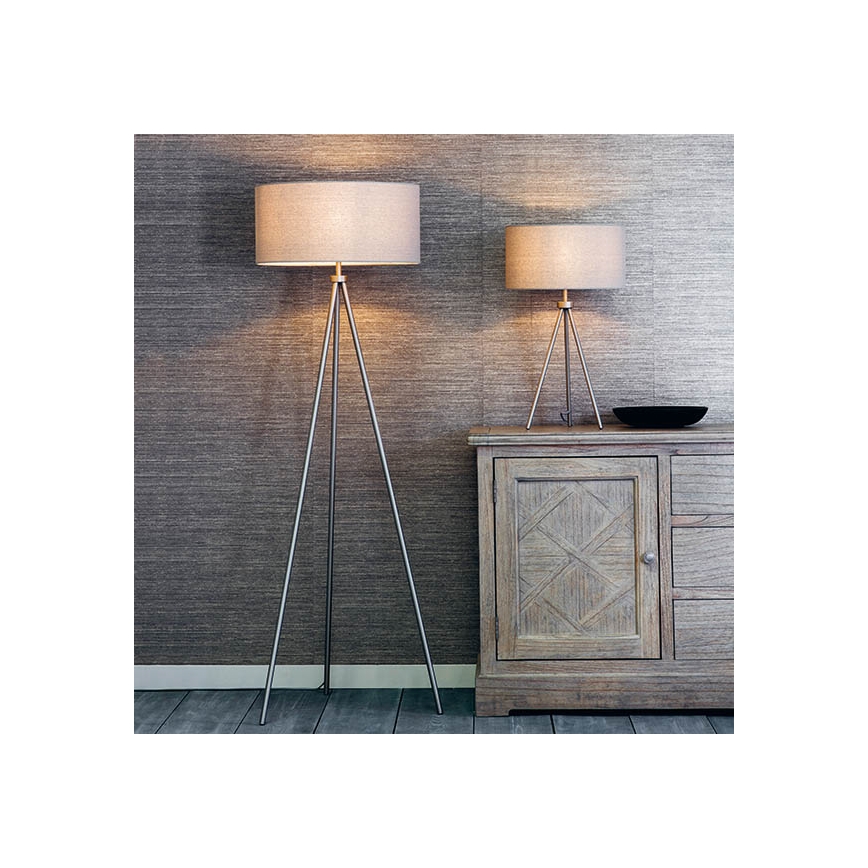 Endon 66987 - Podna lampa TRI 1xE27/60W/230V bež