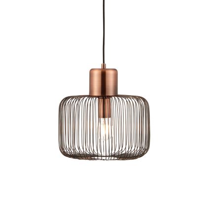 Endon 68986 - Luster na sajli NICOLA 1xE27/40W/230V u bakarnoj boji