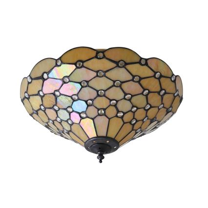 Endon 70242 - Plafonsko svetlo Tiffany PEARL 2xE27/60W/230V, prečnik 37 cm