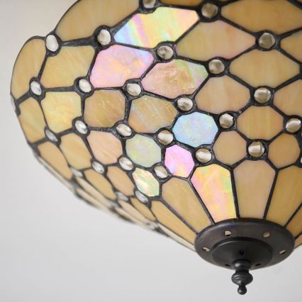 Endon 70242 - Plafonsko svetlo Tiffany PEARL 2xE27/60W/230V, prečnik 37 cm
