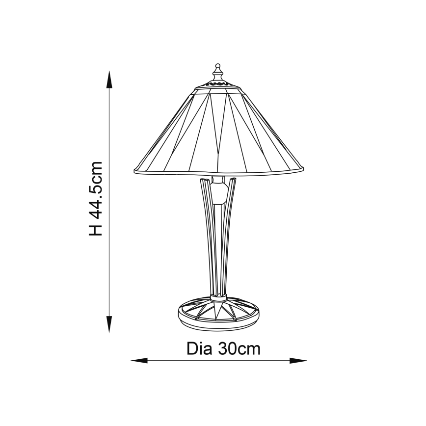 Endon 70367 - Stona lampa Tiffany DARK STAR 1xE14/40W/230V prečnik 30 cm