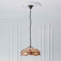 Endon 70824 - Luster na lancu Tiffany DRAGONFLY 3xE27/60W/230V prečnik 41 cm