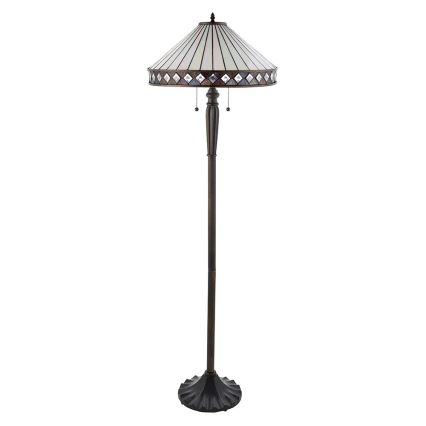 Endon 70936 - Stojeća lampa Tiffany FARGO 2xE27/60W/230V prečnika 50 cm